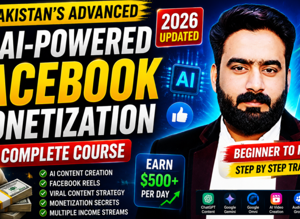 Pakistan's Advanced AI-Powered Facebook Monetization Course